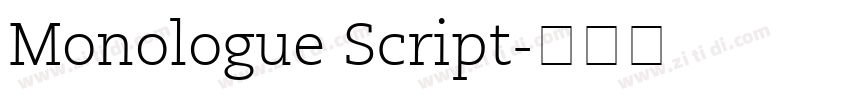 Monologue Script字体转换